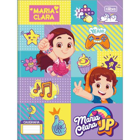 Caderno Caligrafia Tilibra Maria e Jp Capa Dura Costurado Médio 40 Folhas com Pauta