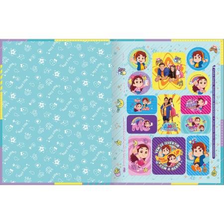 Caderno Caligrafia Tilibra Maria e Jp Capa Dura Costurado Médio 40 Folhas com Pauta