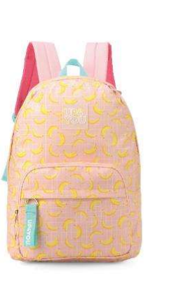 Mochila Costa Luxcel Up4you Grande Detalhes Banana