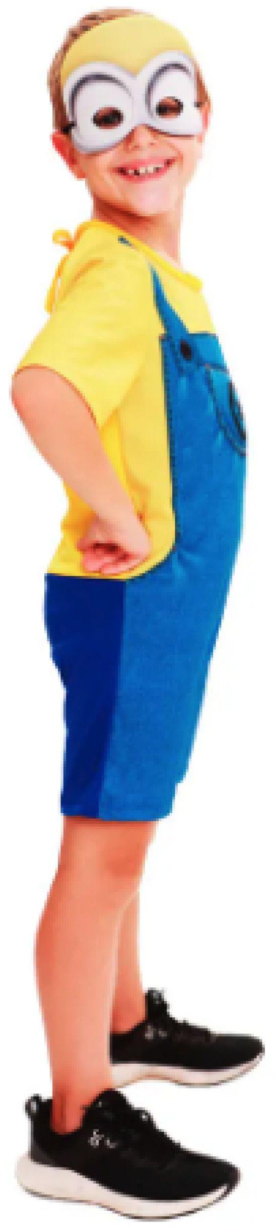 Fantasia Minions Bob Básica Tam P Super Magia