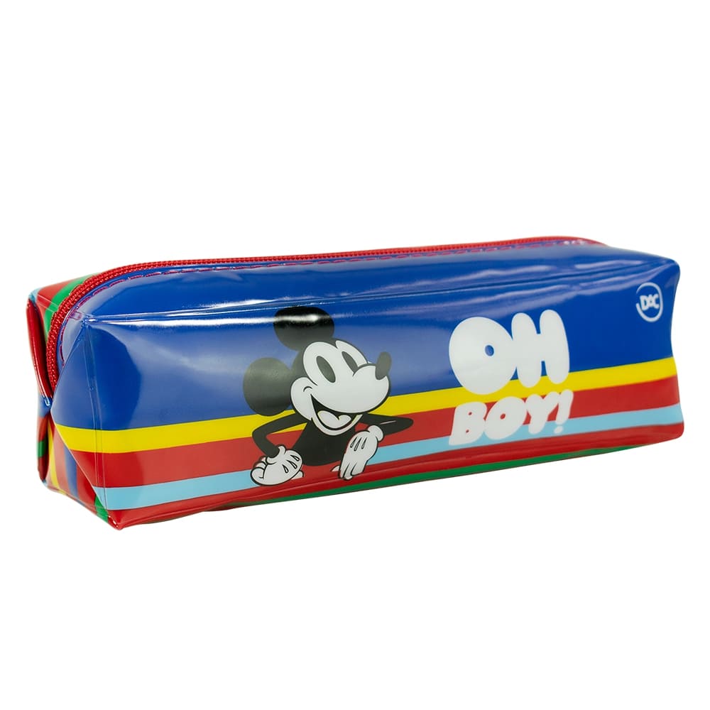 Estojo Escolar DAC Mickey em PVC Cristal Pequeno