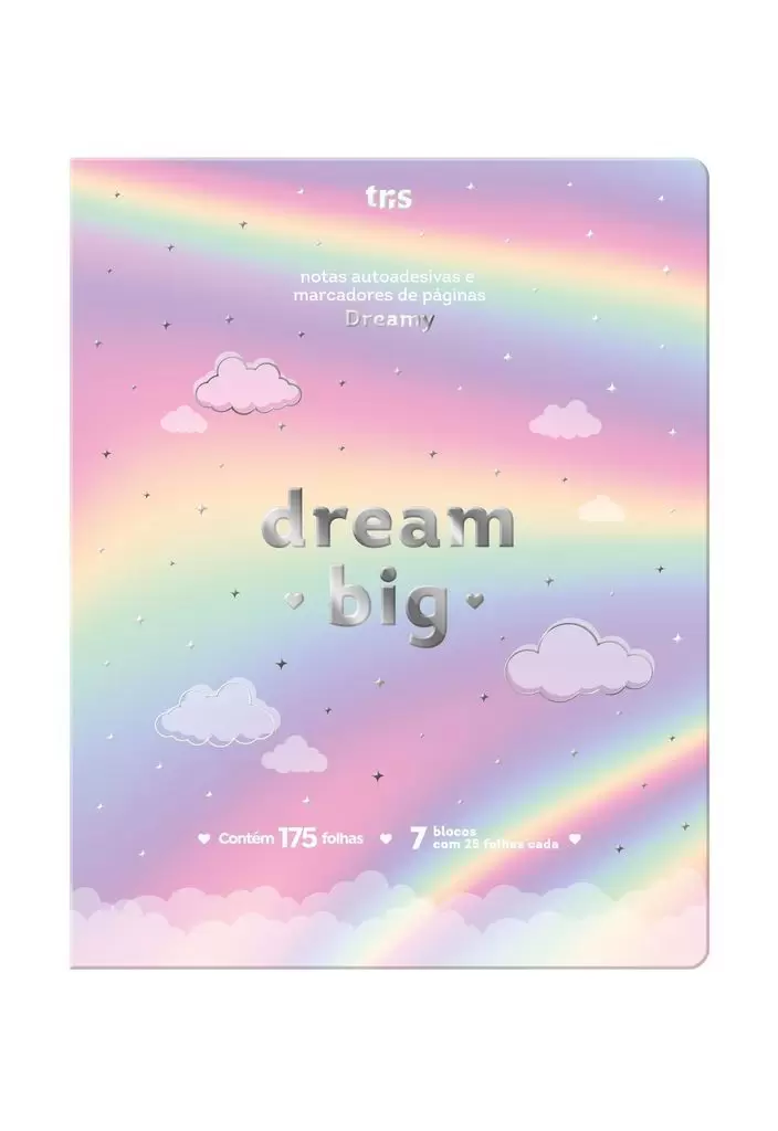 Bloco Adesivo TRIS Dreamy Auto-adesivo Holic com 175 Folhas