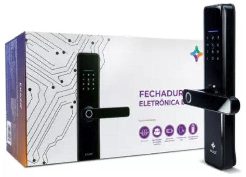 INSTALAÇÃO INCLUSA Fechadura Digital Inteligente Biométrica Ekaza EKAVT229Z