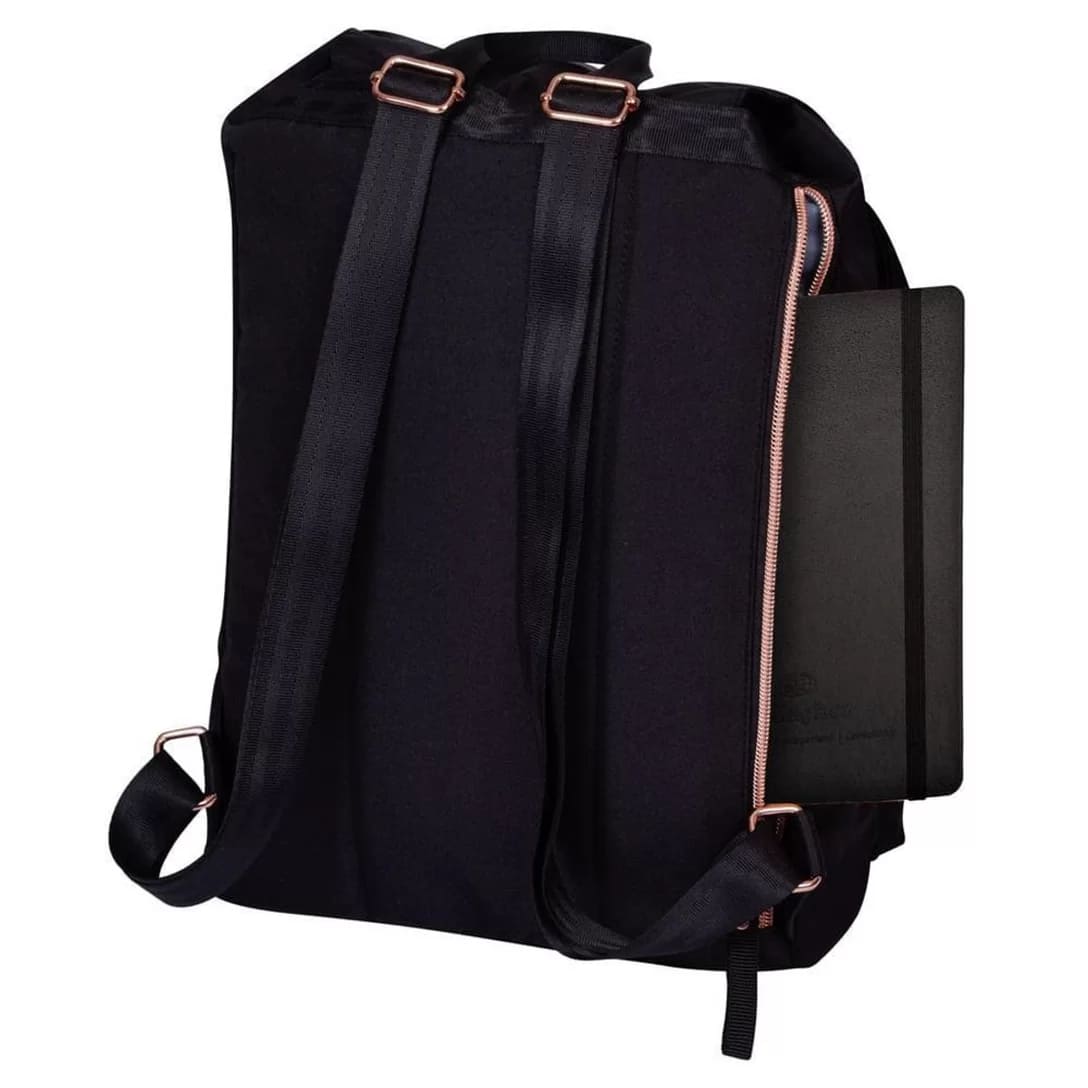 Mochila Sestini Costa Média com Tampa Paul Frank Glam Preto