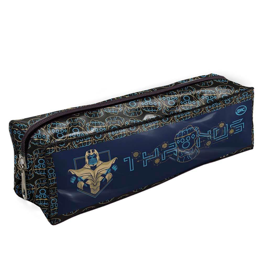 Estojo Escolar DAC Avengers em PVC Cristal Pequeno