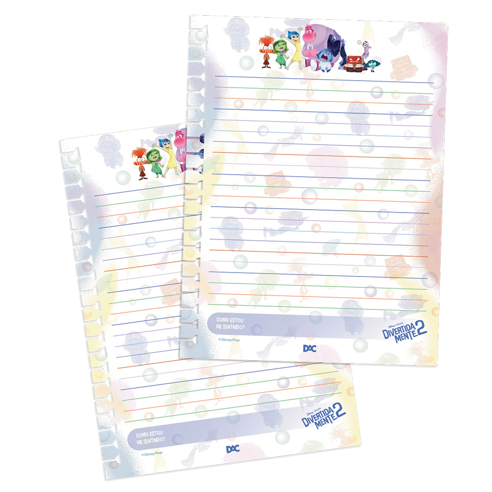 Refil DAC Divertida Mente Universitário para Caderno Smart com 48 Folhas Grande