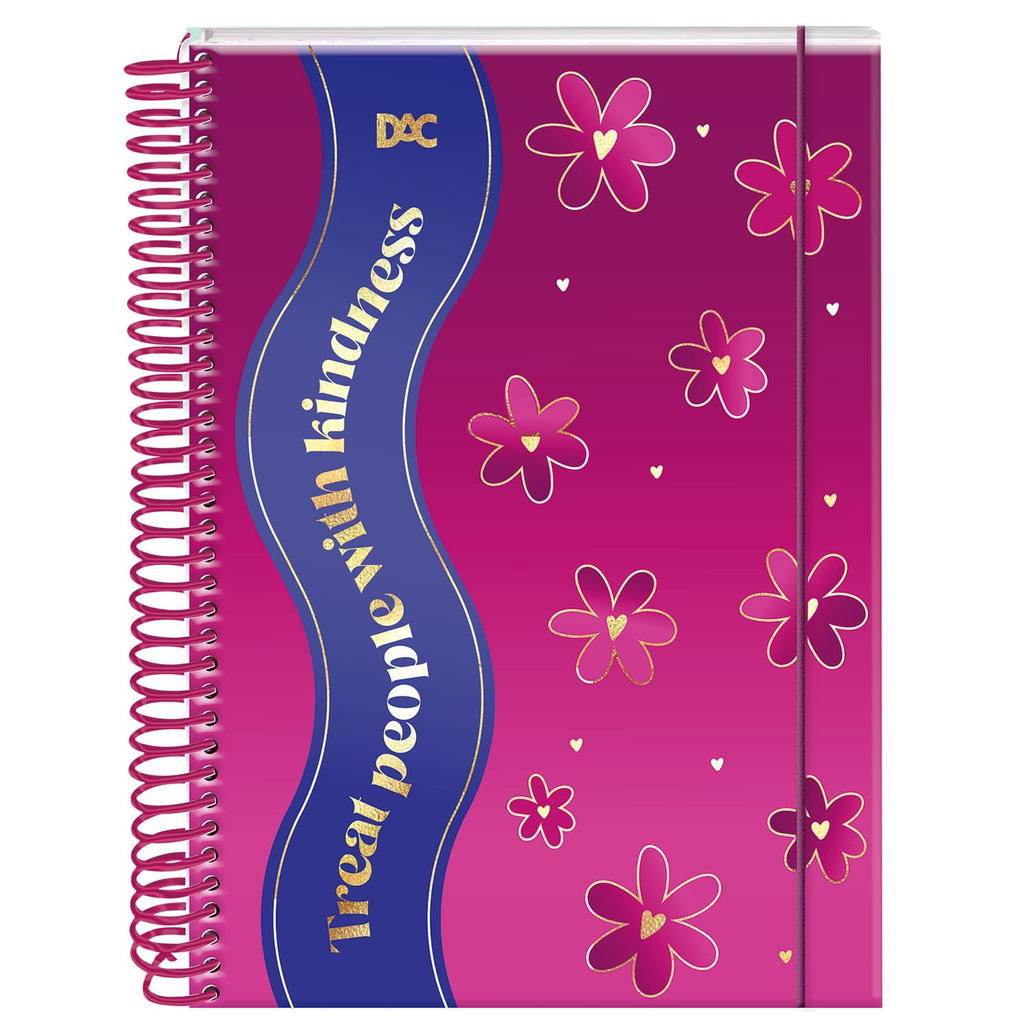 Caderno DAC Colegial Flower 10 Matérias com 160 Folhas Decoradas