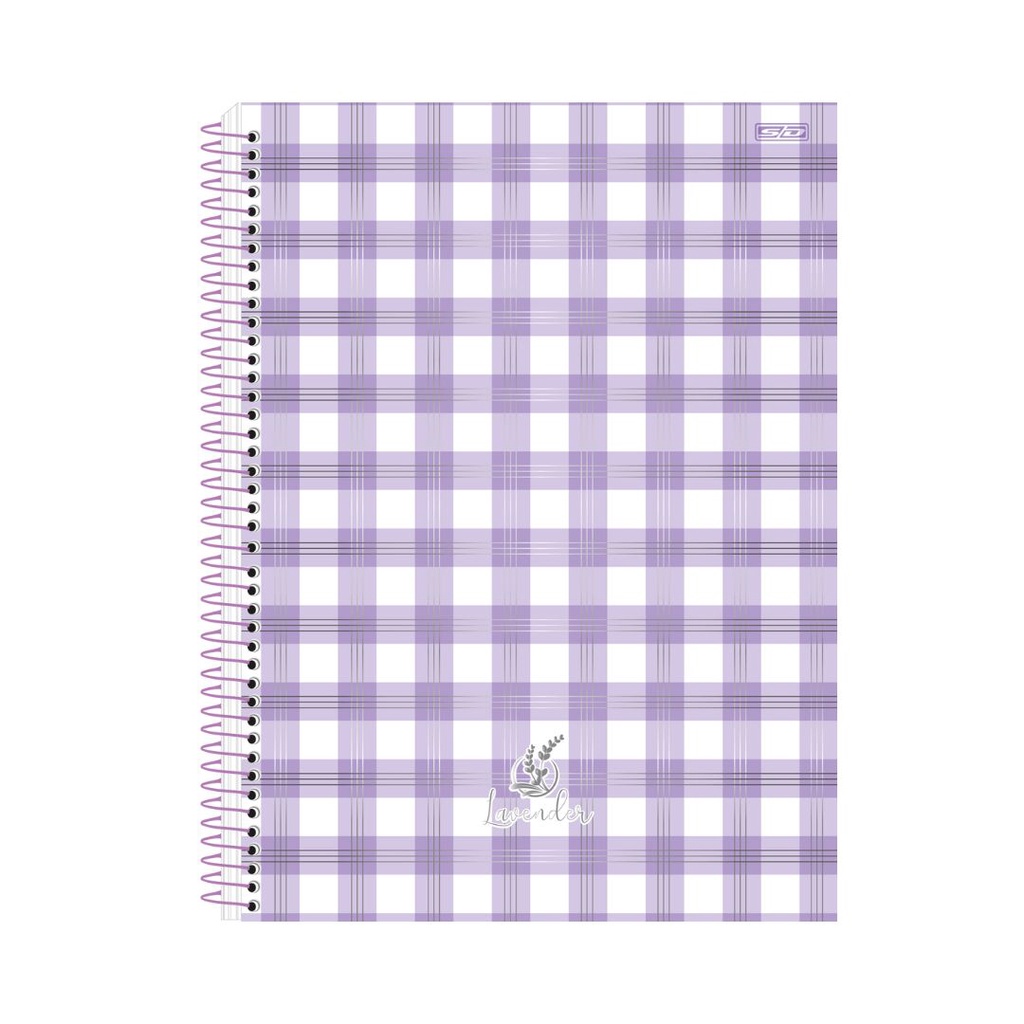 Caderno Universitário São Domingos Lavender Capa Dura 160 Folhas 10 Matérias Sortido