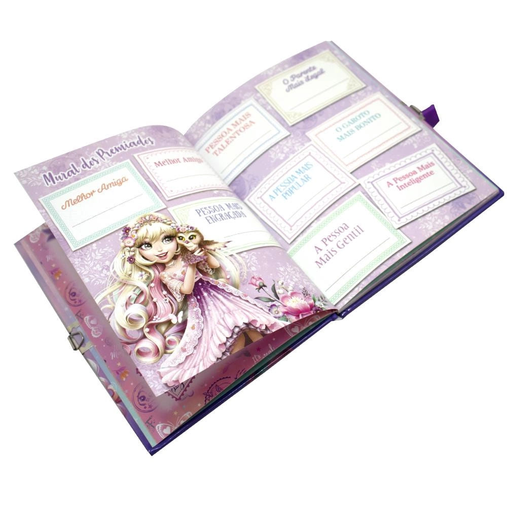 Diário com Cadeado Todolivro La Fadinne com Mini Cadeado