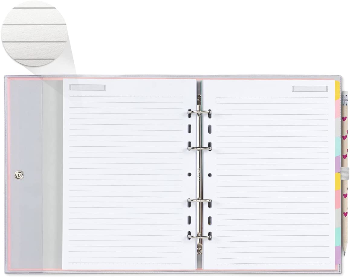 Caderno Argolado Ótima Stone Ultra Geométrico Pink