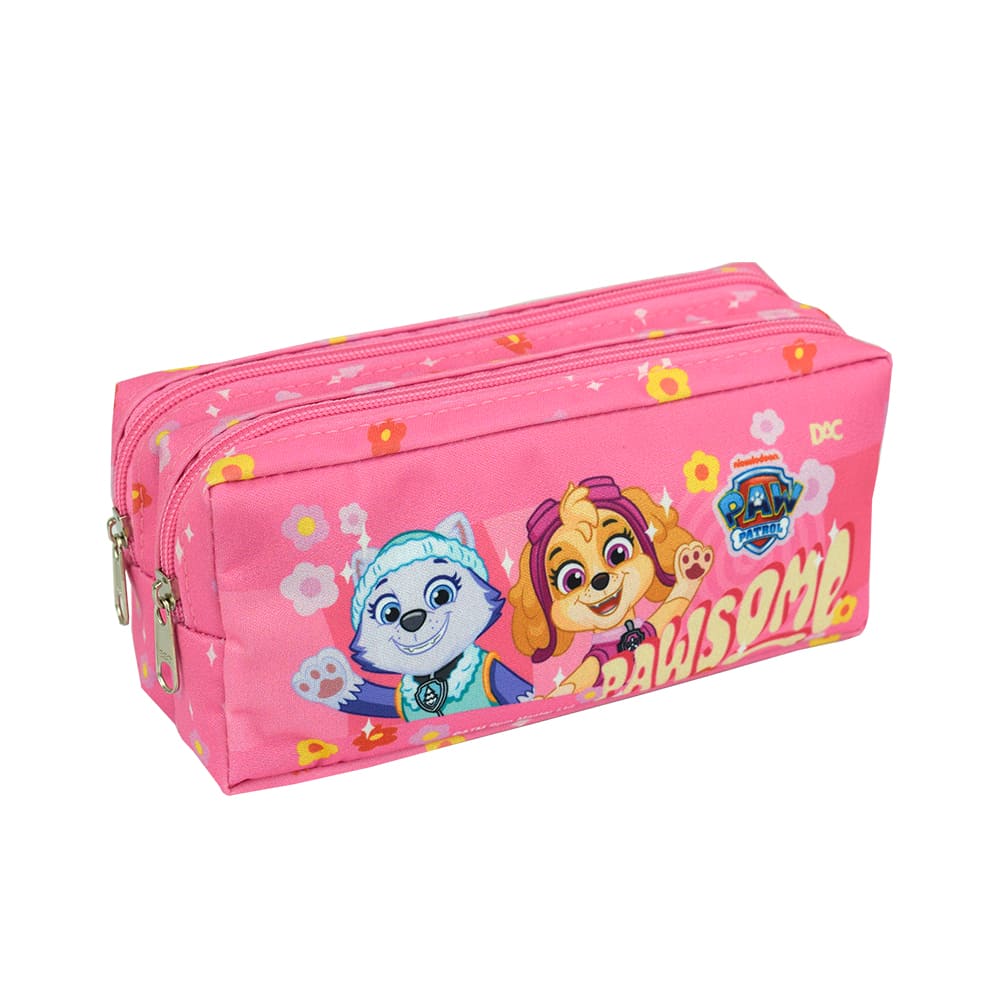 Estojo Escolar DAC Patrulha Canina Duplo em Tecido