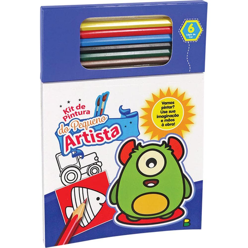 Livro Todolivro Kit Pintura do Pequeno Artista Azul