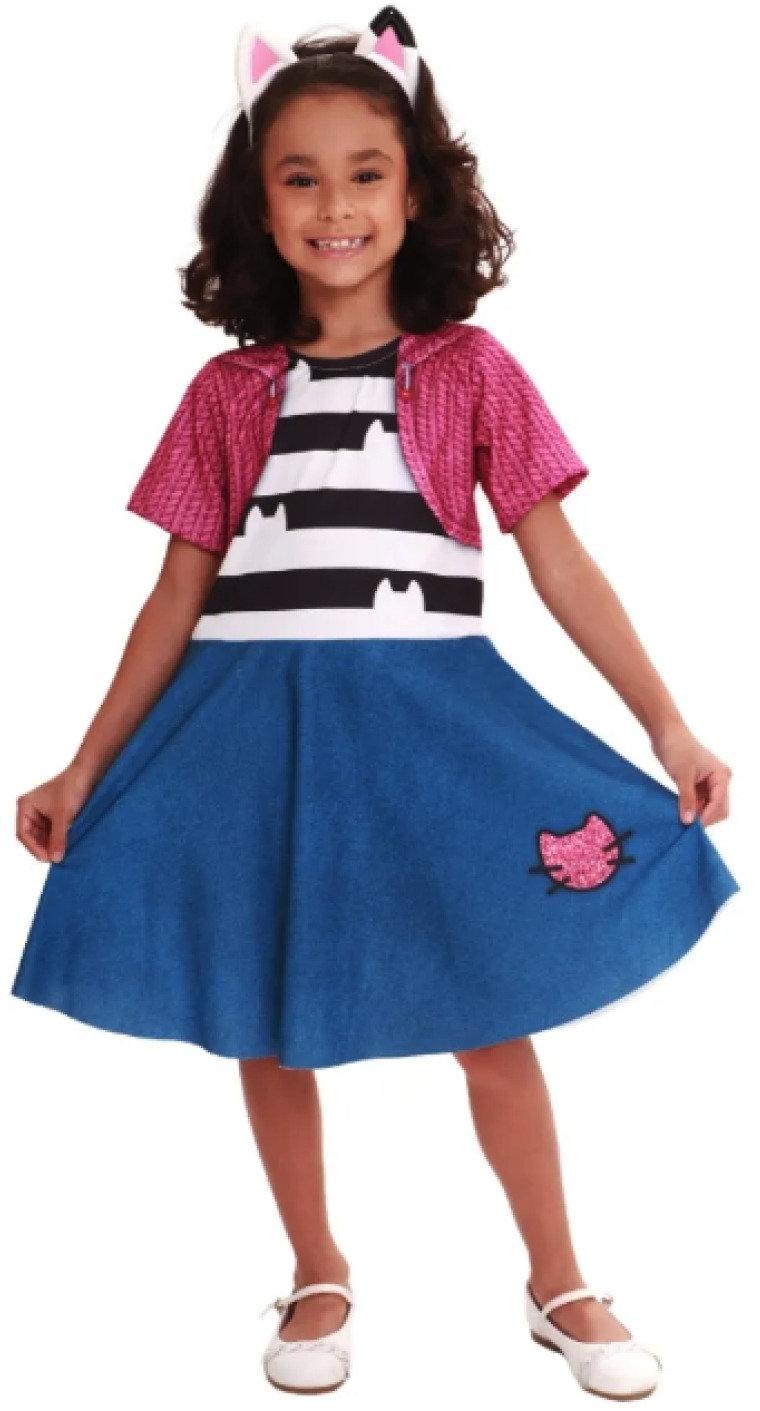 Fantasia Infantil Casa Mágica Da Gabby Tam G Tiara Inclusa Super Magia