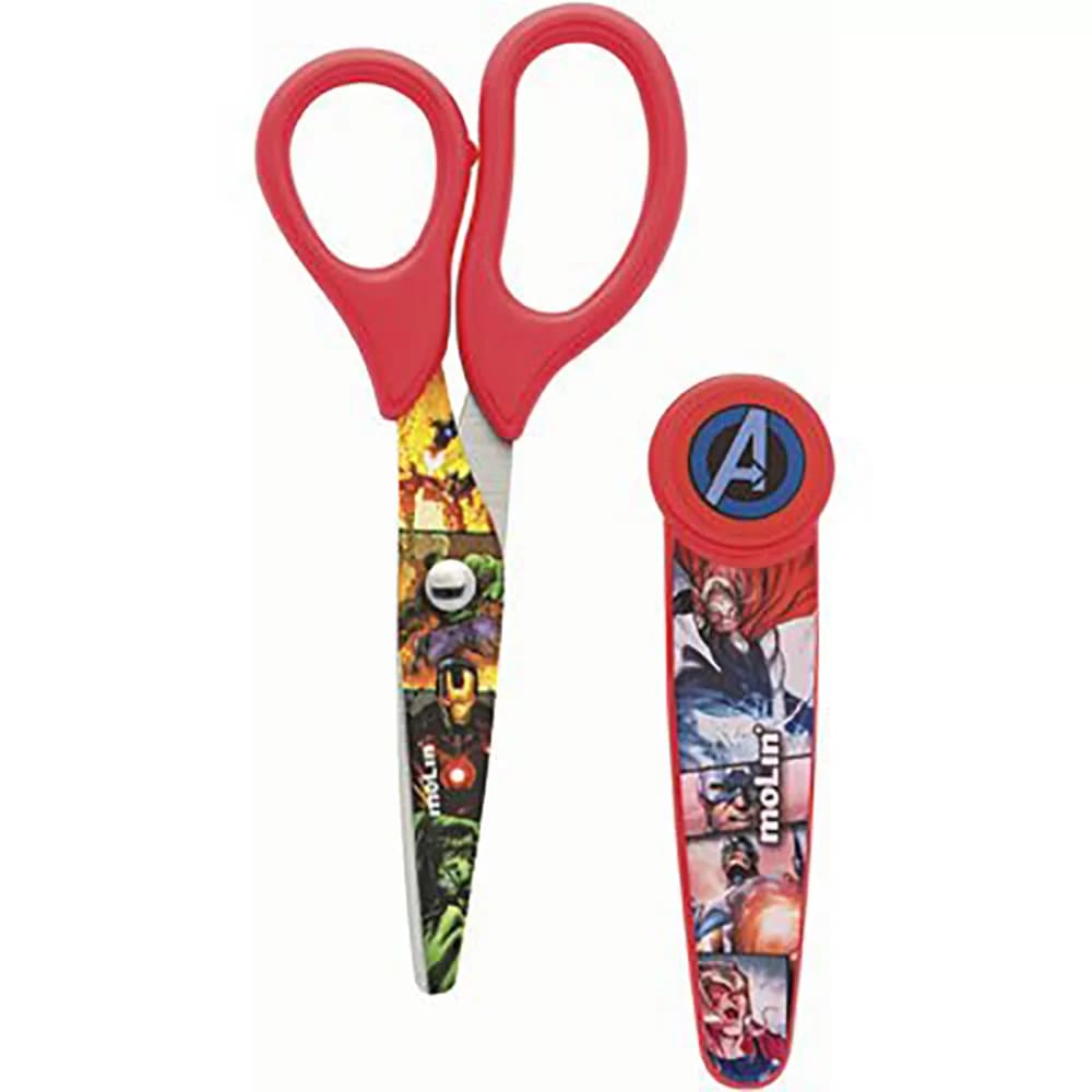 Tesoura Escolar Molin Avengers 13,5m