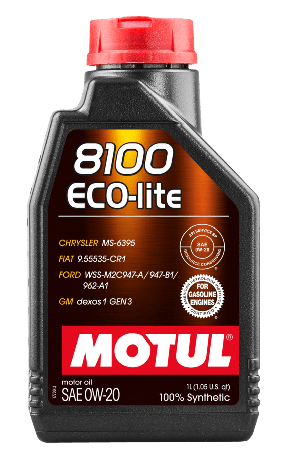 Óleo Para Motor de Carro MOTUL 8100 ECO-LITE 0W-20 1L 108534