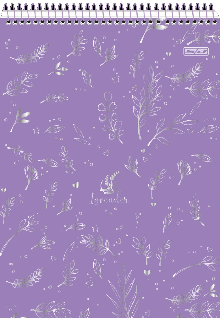 Caderneta São Domingos Universitário Lavender 80 Folhas 1/4 Sortido