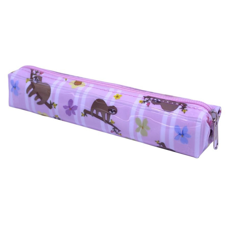 Estojo Escolar OBI Quadrado Bicho Preguiça