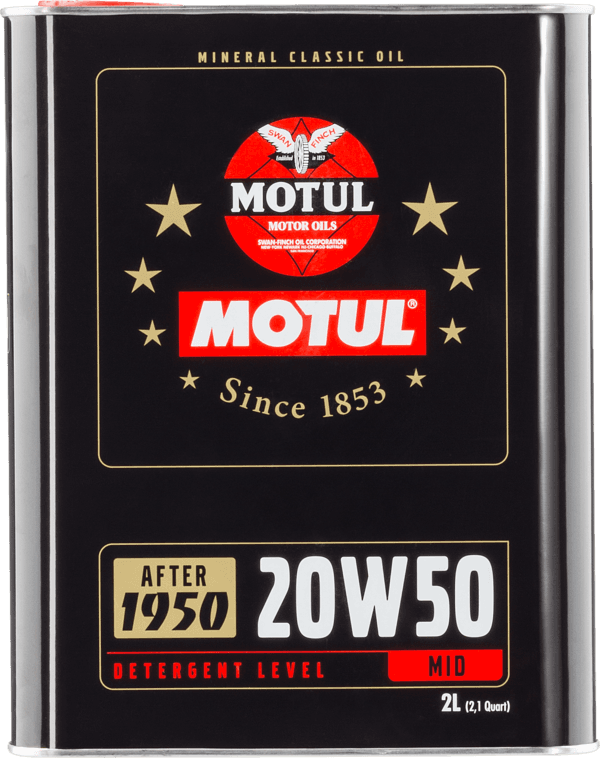Óleo Para Motor de Carro Clássico MOTUL CLASSIC 20W-50 2L 104511