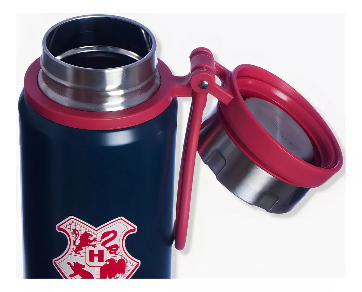 Garrafa Inox Zonacriativa Elite Harry Potter Hogwarts 650ml