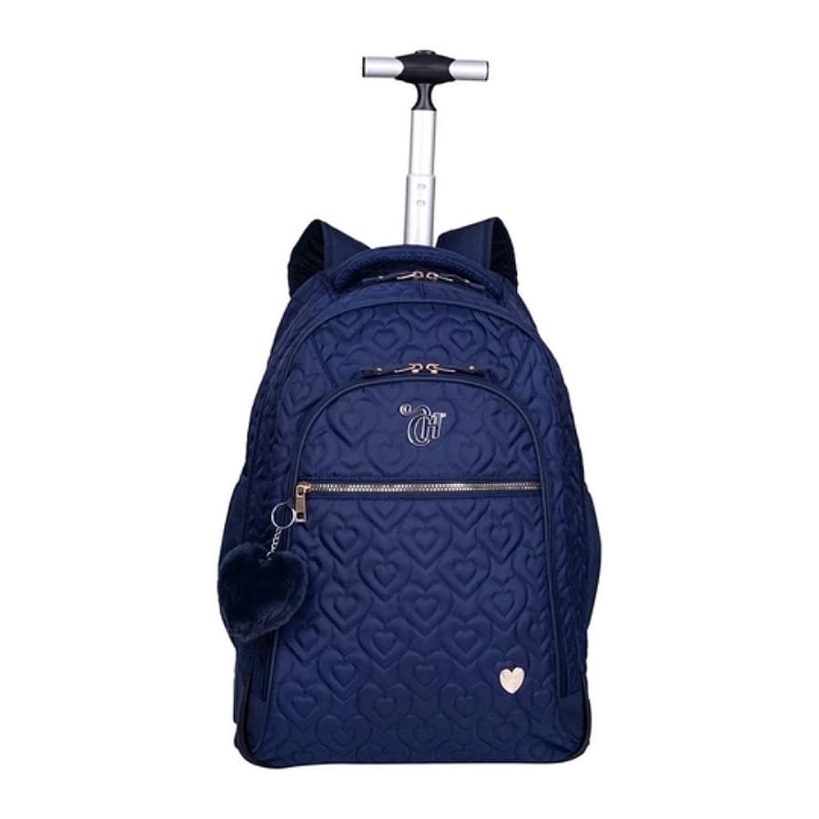 Mochila com Rodas Sestini Capricho Crush Azul Marinho