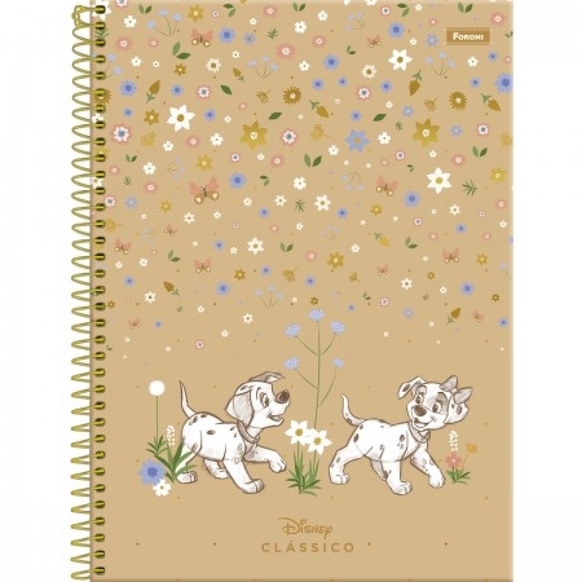 Caderno Universitário Foroni Capa Dura 80 Folhas 1 Matéria Sortido