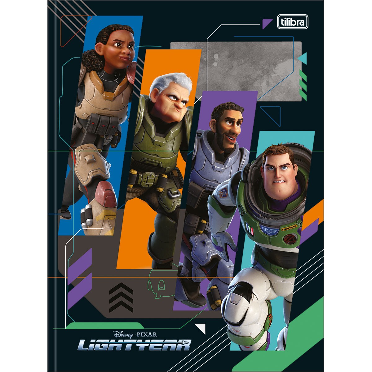 Caderno Brochura Tilibra Lightyear Capa Dura 80 Folhas Sortido