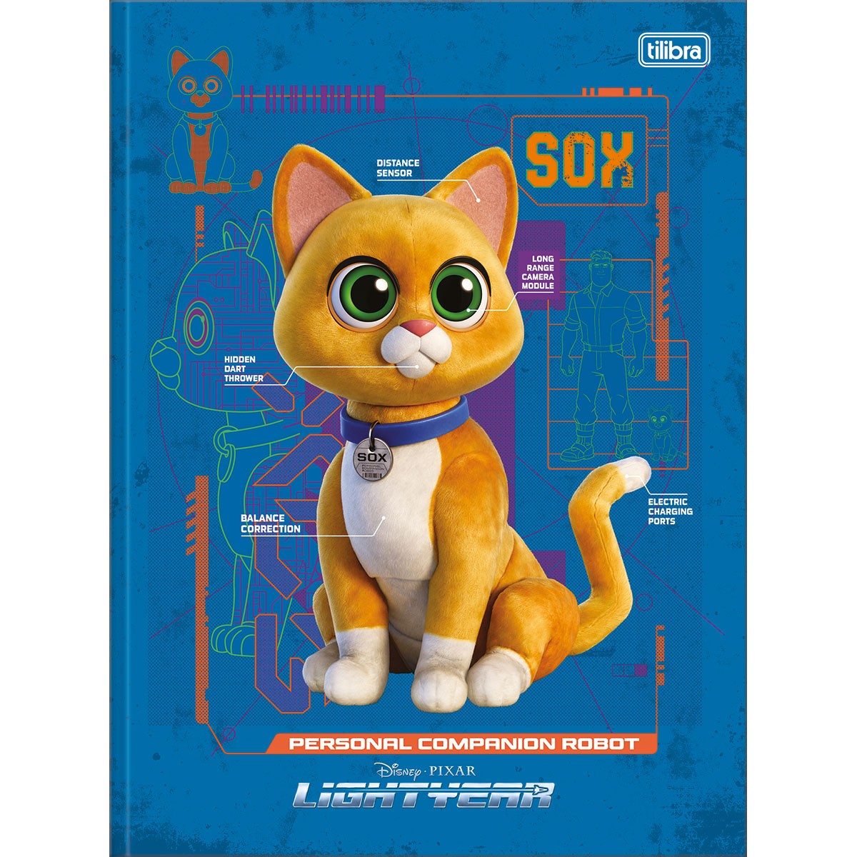 Caderno Brochura Tilibra Lightyear Capa Dura 80 Folhas Sortido