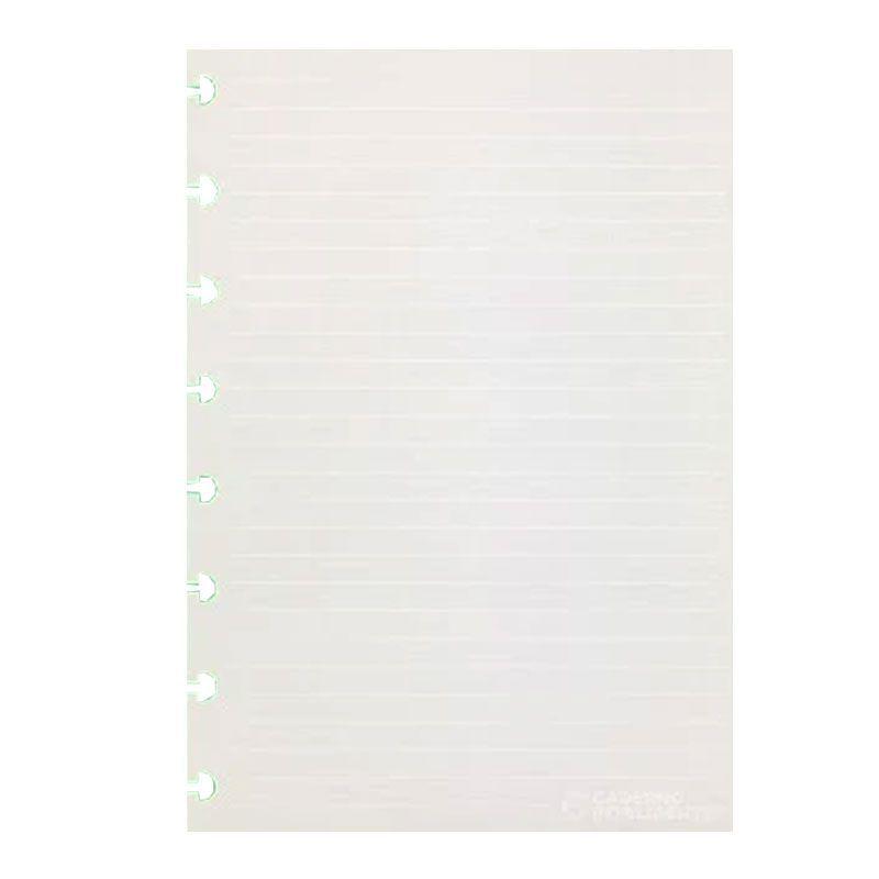 Refil para Caderno Inteligente A5 30 Folhas Pautado Linhas Branca 120G