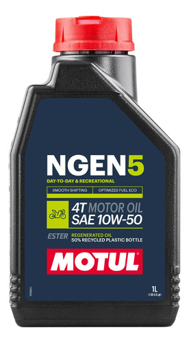 Óleo Para Motor de Moto MOTUL NGEN 5 10W-50 4T 1L 111831