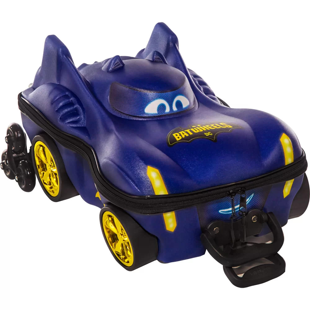 Mochila com Rodas Infantil Diplomata Batwheels Rodinha Tripla Grande