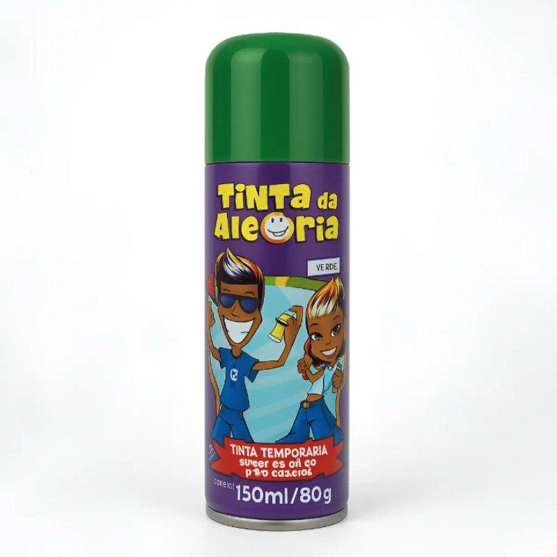 Tinta da Alegria Spray Colorido 150 ml Carnaval Verde