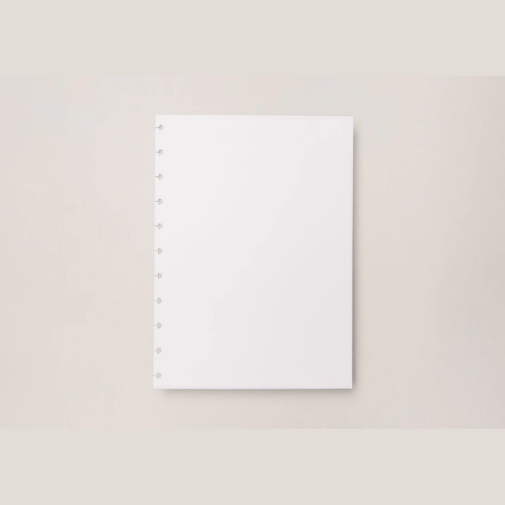 Refil para Caderno Inteligente Grande Folhas Sem Pauta 90 Gramas 50 Folhas