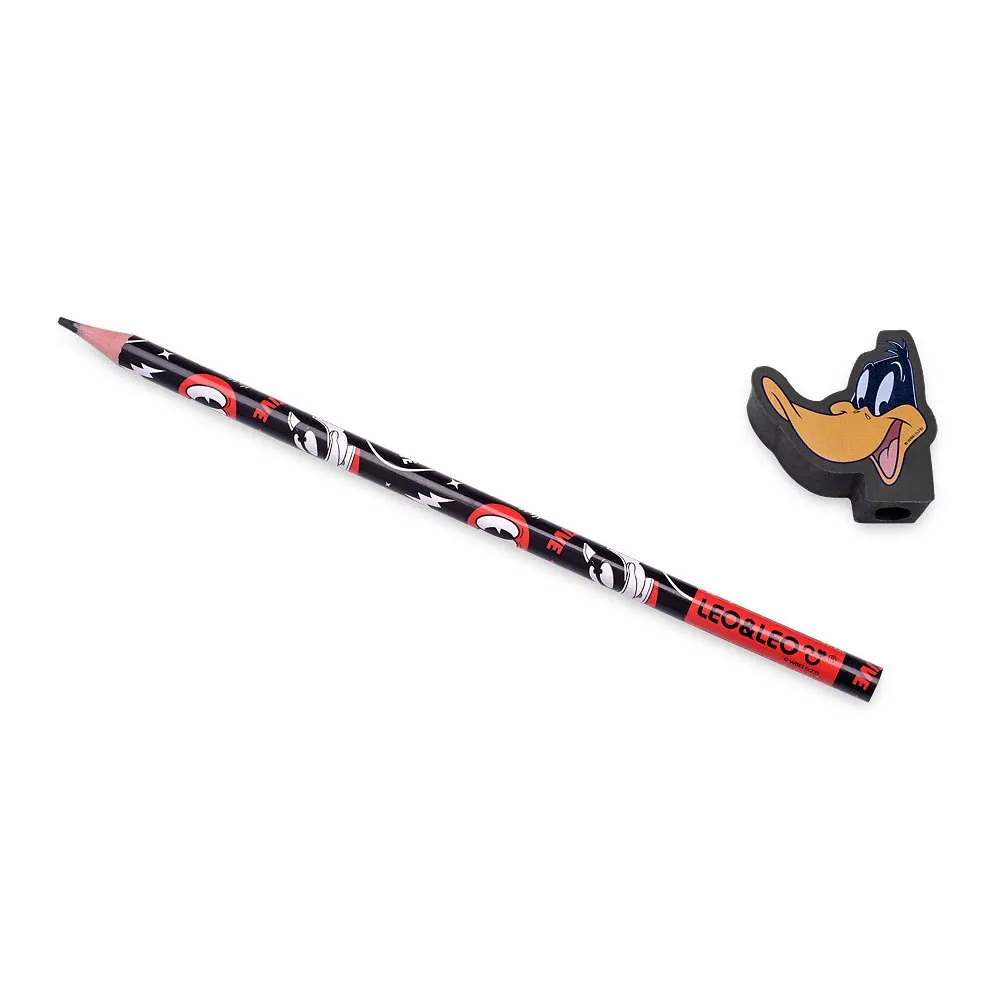 Lápis Preto Leo&Leo Looney Tunes com Borracha