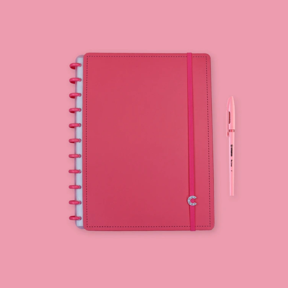 Caderno Inteligente All Pink 60 Folhas com Pauta e 20 Folhas Lisas