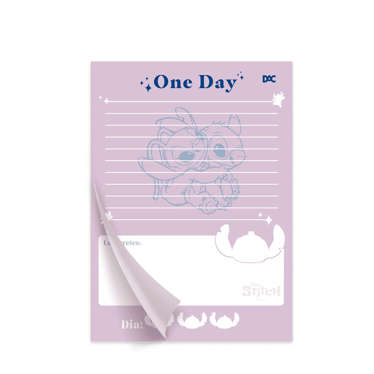 Bloco de Anotações DAC Stitch com 30 Folhas 90g Pequeno