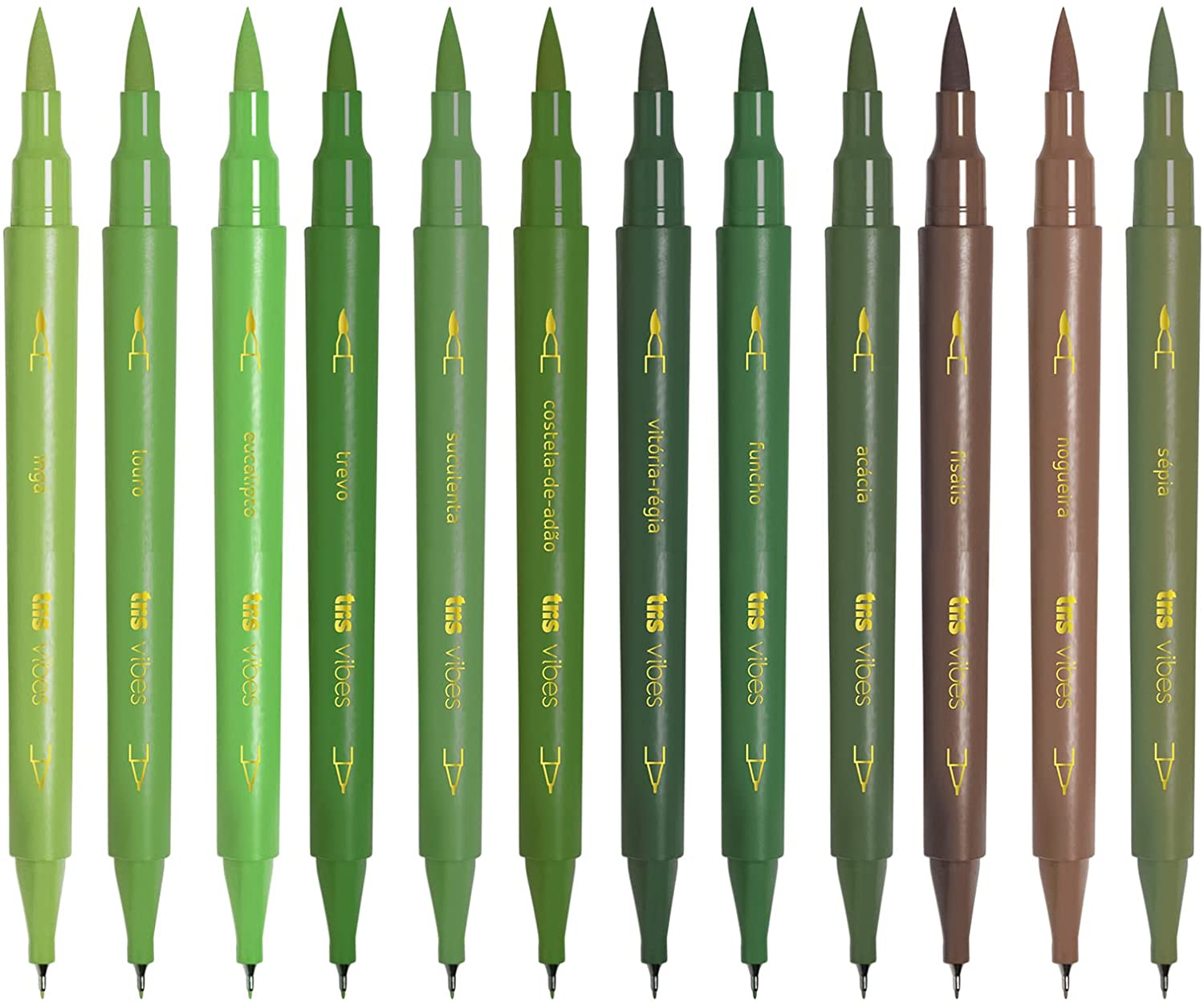 Caneta Hidrocor Tris Vibes Sketch Botan com 12 Unidades