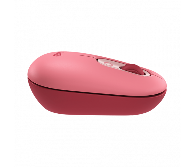 Mouse Logitech Pop Heartbreaker sem Fio Rosa
