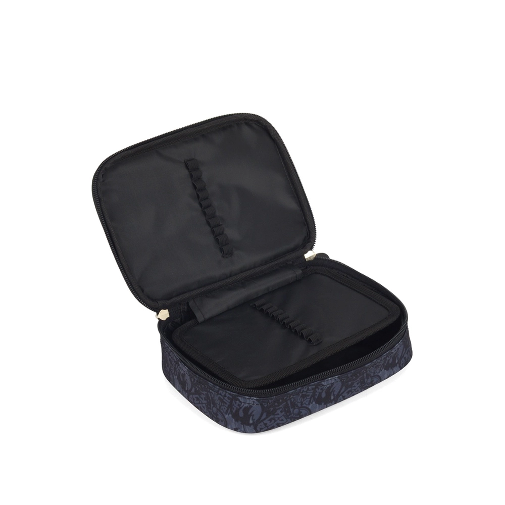 Estojo Box Escolar Luxcel Hot Wheels Preto Pratico e Espaçoso