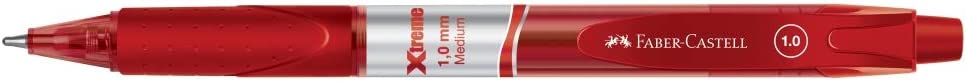 Caneta Esferográfica Faber Castell Xtreme 1.0mm Retrátil Vermelha