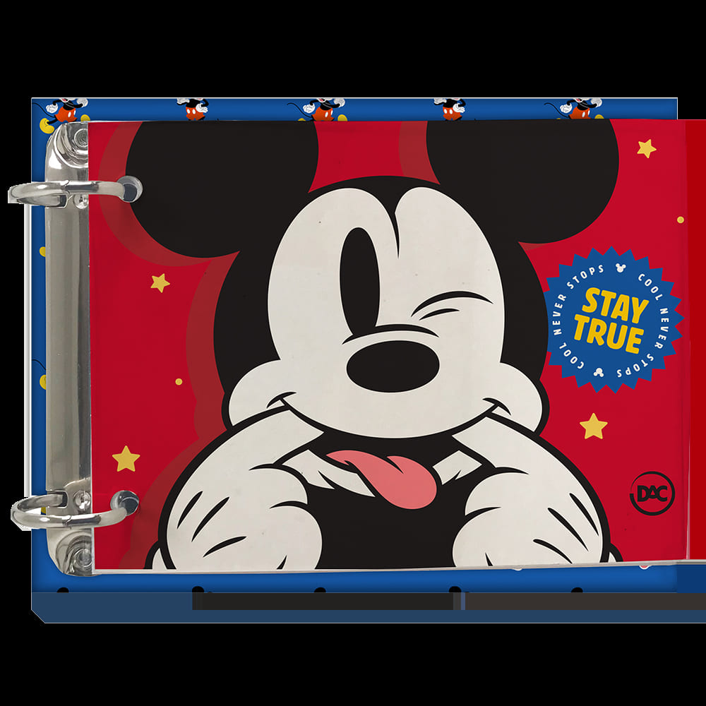 Caderno Argolado DAC Mickey Mini Vertical com 80 Folhas