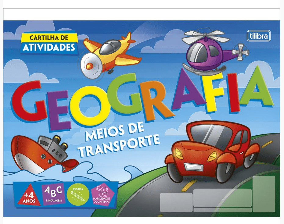 Cartilha Atividade Tilibra Académie Geofrafia Transporte 20 Folhas
