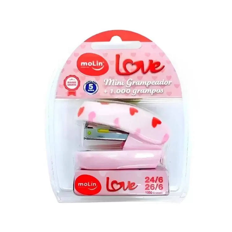 Grampeador Molin Mini Love Base de 6 cm