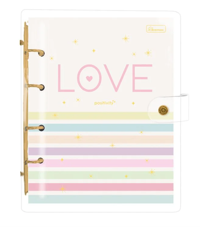 Fichário Colegial Cadersil Argolado Criativo Capa Plástica