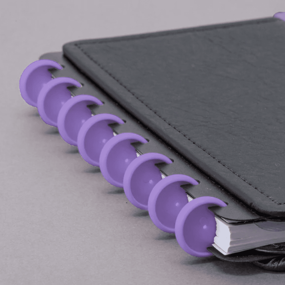 Disco para Caderno Inteligente 12 Discos Grande 31mm com Elástico Roxo dos Pampas