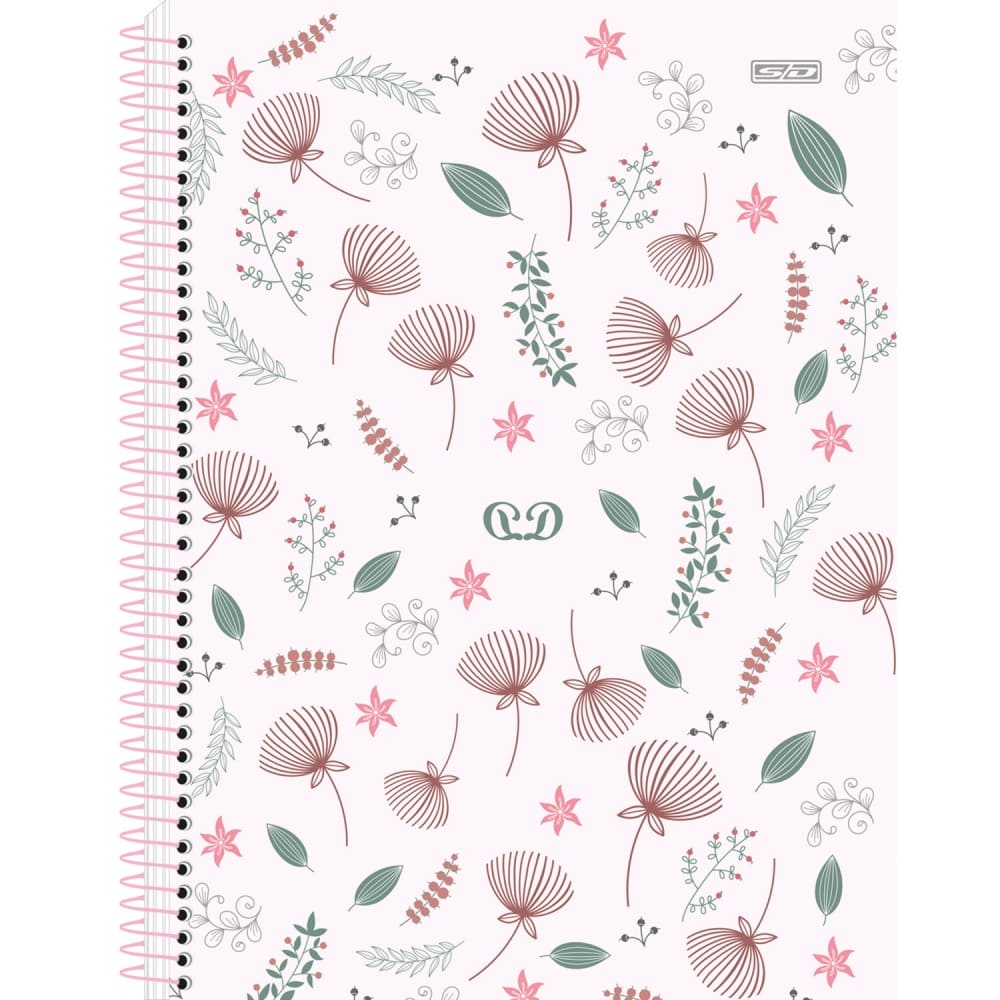 Caderno Universitário São Domingos Detalhes Bolsa 80 Folhas 1x1 Sortido