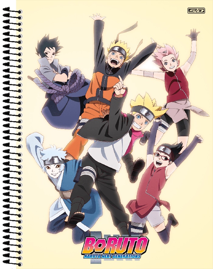 Caderno Universitário São Domingos Boruto Espiral Capa Dura 80 Folhas 1 Matéria Sortido