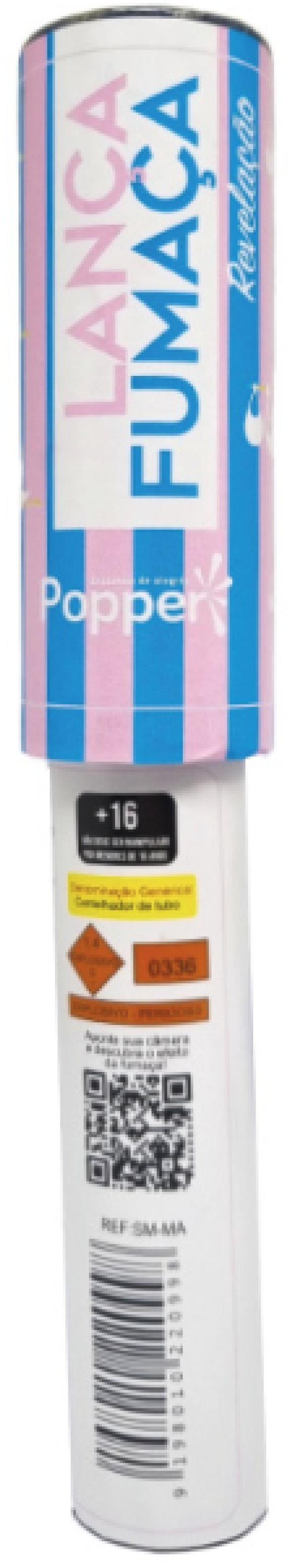 Lança Fumaça Chá Revelação Rosa Popper SMFE