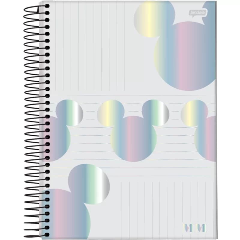 Caderno Universitário Jandaia Mickey 160 Folhas 10 Matéria Grande Sortido