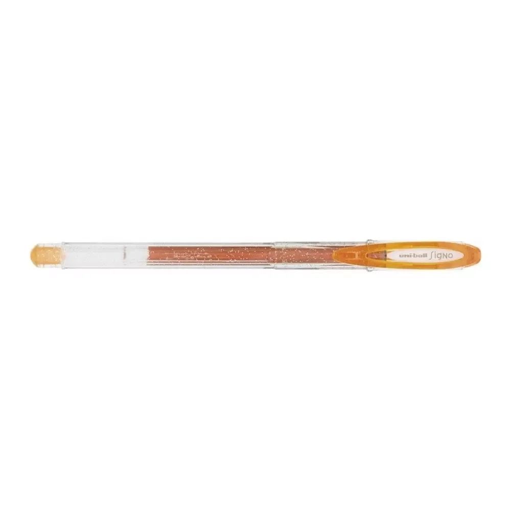 Caneta em Gel Uni Ball Signo Gliter UM-120SP Laranja
