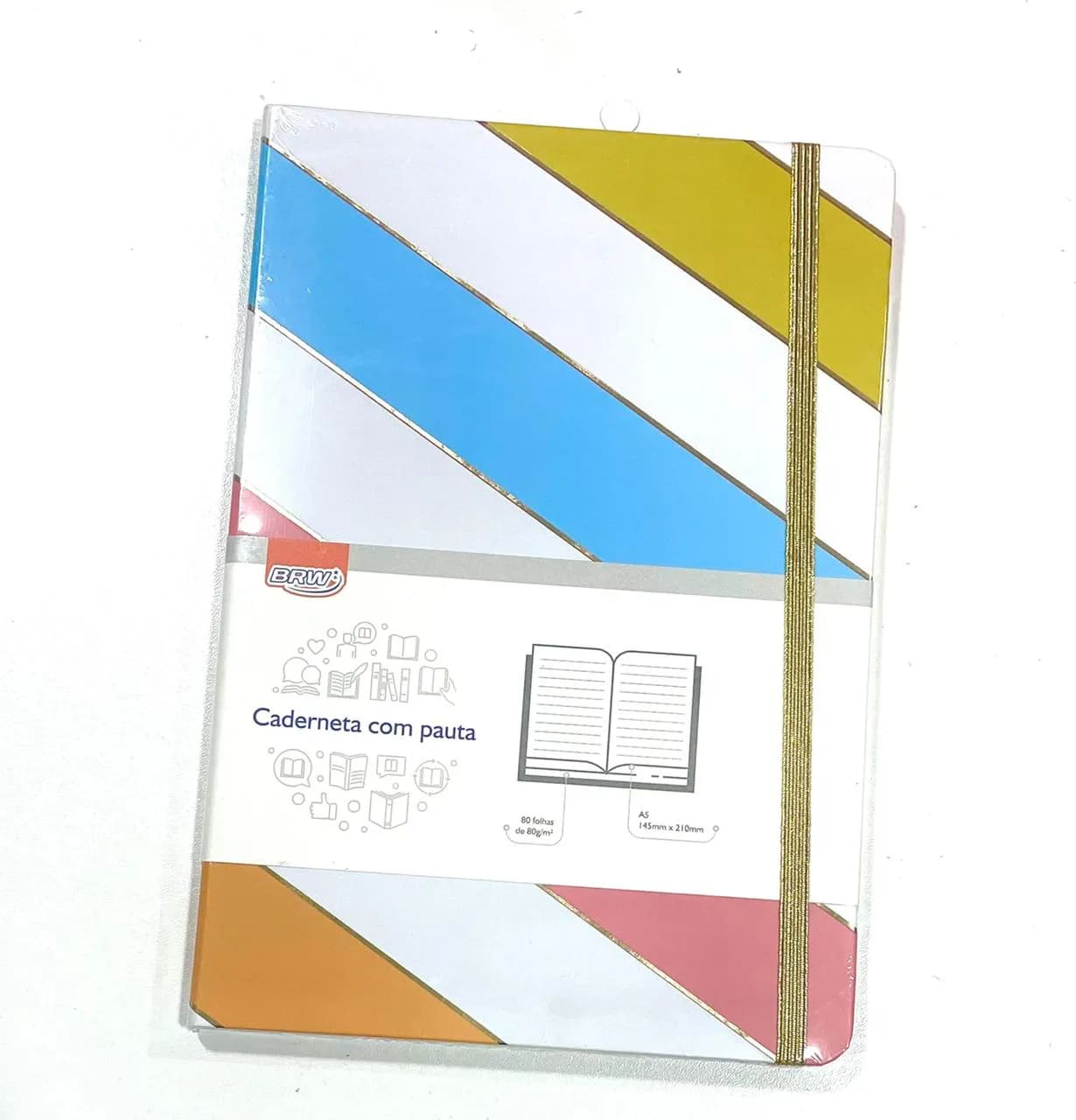 Caderneta Anotações BRW Enjoy A5 80 Folhas Pautado